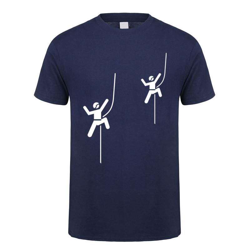 Funny Climbing T Shirt Mens Cotton Short Sleeve Climb Mountain Tshirt Climber Gift Top Tees