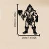 2D Barbarian Warrior Metal Wall Art, Nordic Iron Sculpture for Game Room, Living Room Decor, Man Cave, Office, Bar, Gym Battle Theme