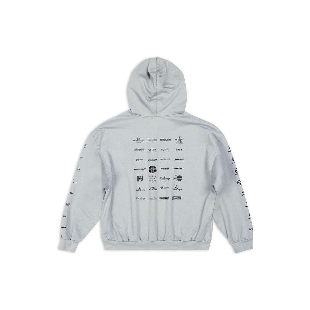 Balenciaga SS23 Sweatshirt Loose Fit Unisex Gray 726241TNVQ81342