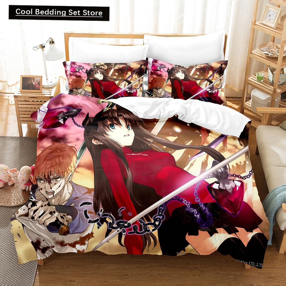 New Fate/stay night Unlimited Blade Works Bedding Sets Duvet Cover Set With Pillowcase Twin Full Queen King Bedclothes Bed Linen