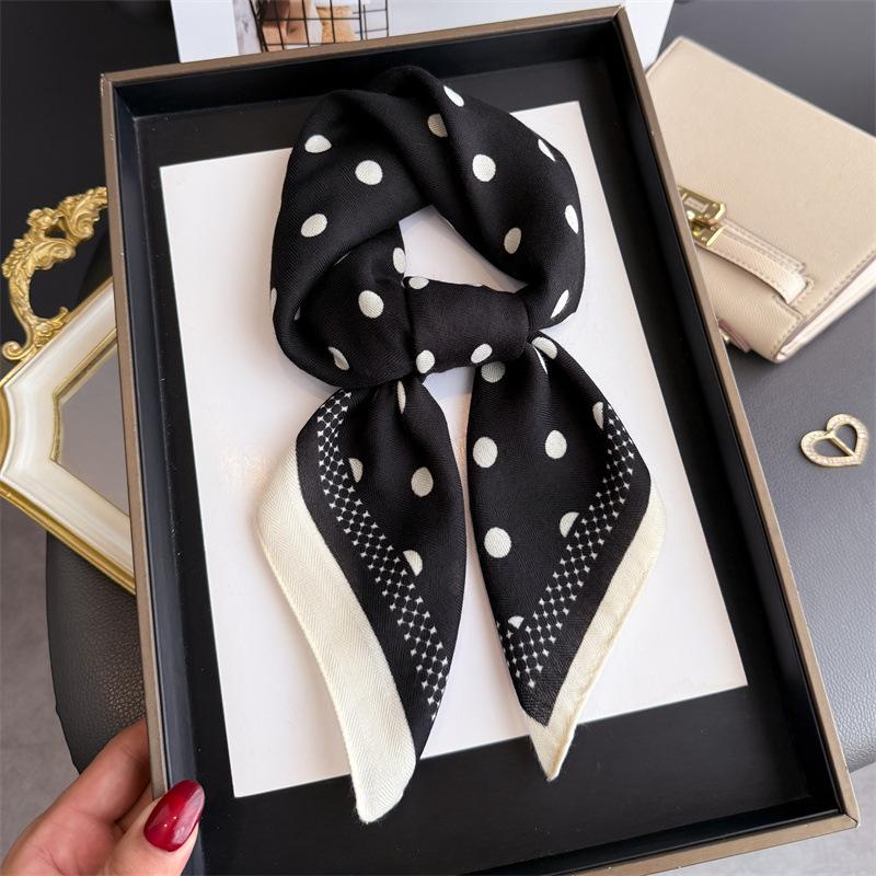 Cashew Print Female Neck Scarf Cotton Linen Feeling Women Square Hair Scarves Foulard Head Band Shawls Wraps Neckerchief Bandana