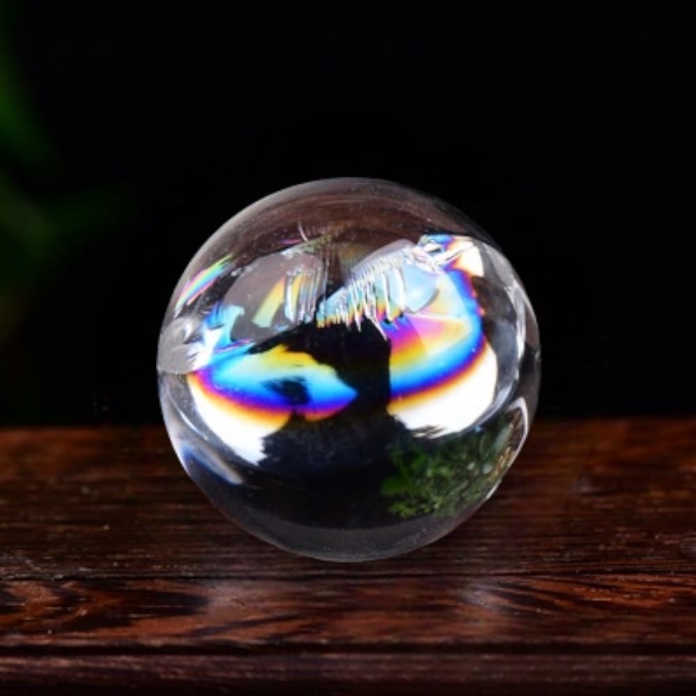 [Gift from the Gods] Rainbow Natural Crystal Sphere [Crystal Sphere] Iris Quartz, Approx. 25mm-30mm [Made in Brazil]