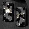 Cartoon Katze und Weißer Hund Handyhülle für Google Pixel 6a 8 Pro 6 Pro 8a 9 Pro XL 7 Pro 7a Mattschwarz Weiche Hülle Funda