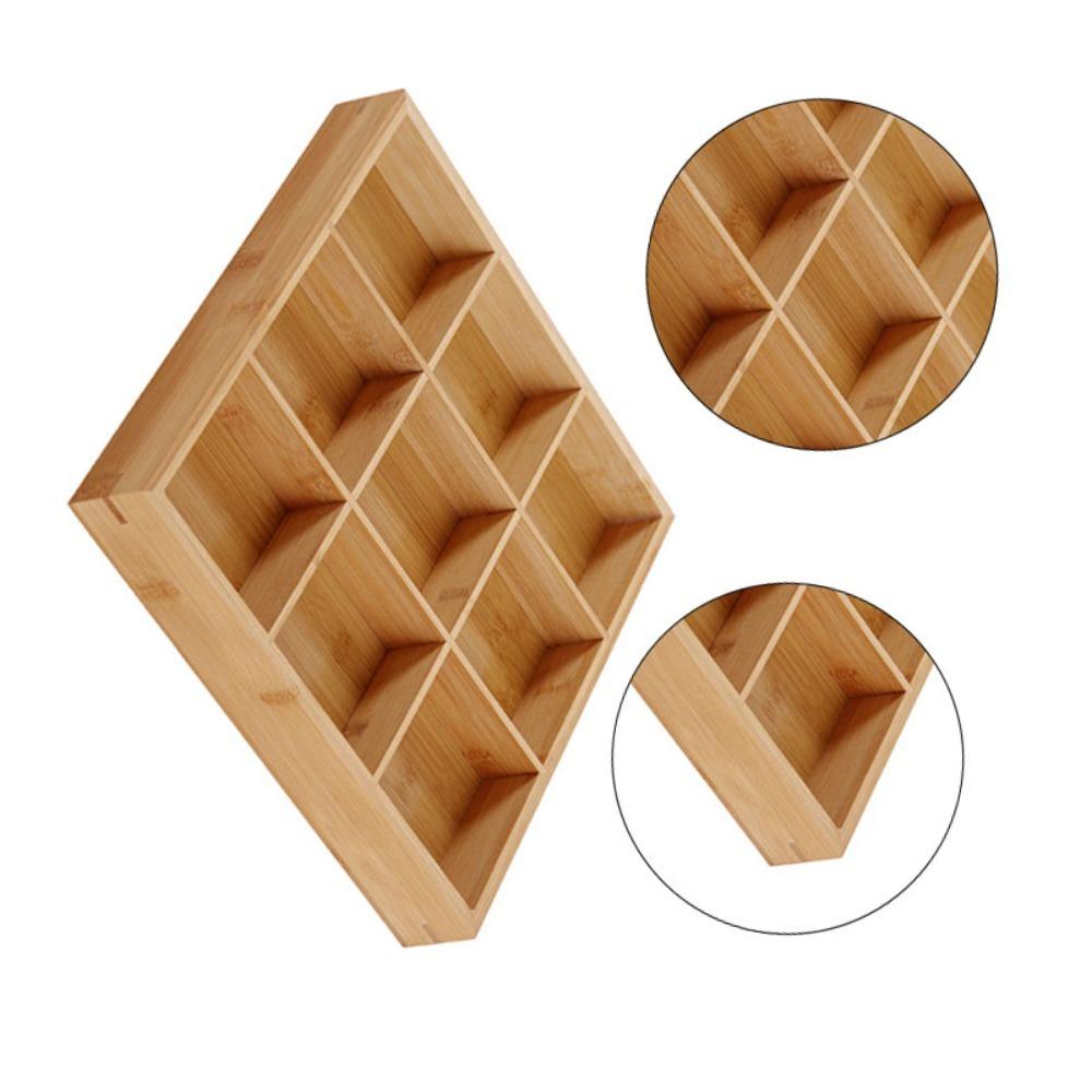 Independent Separate Food Platter Bamboos Snack Tray Stable Structure Storage Tray Home