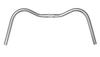 SOMA Oxford Bar Bar Clamp Silver Silver Silver/540mm Diameter 25.4mm