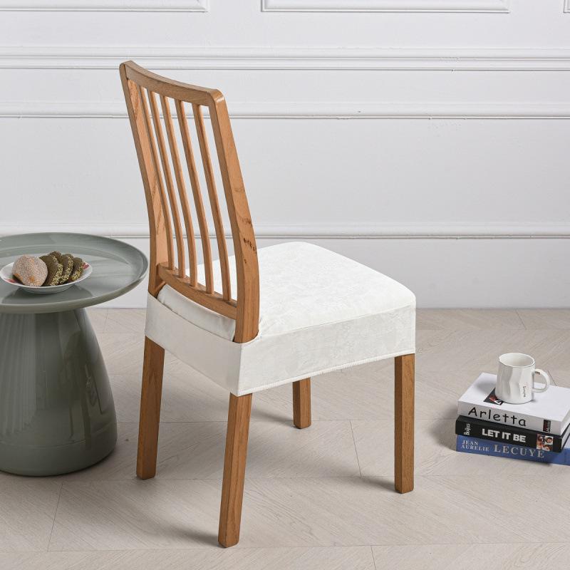 PU Waterproof Buckle Leather Seat Cover for Dining Chairs - Home and Hotel Use, Square Cushion Design