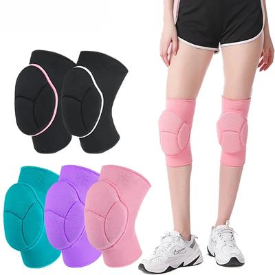 1Pcs Knee Pads Thick Sponge Anti-Slip Collision Avoidance Knee Sleeve Football Jogging Wrestling Basketball Volleyball Women Men