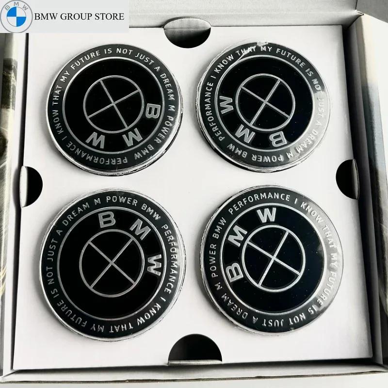 BMW GROUP 4Pcs 68MM Floating Wheel Center Caps For BMW E90 E91 E92 E93 F30 F10 F11 F04 E84 E83 F25 E70 F15 E72 F16 M2 M3 M5 M6