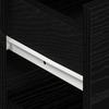 Sideboard Black Oak Effect 120 x 36 x 69 cm Wood Based Material