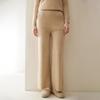 Fanzhen Women's 100% Cashmere Wide-Leg Trousers