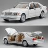 1/24 Benz W140 S320 SEL Alloy Classic Old Car Model Diecasts Metal Retro Vehicles Car Model Sound and Light Collection Kids Toys Gift