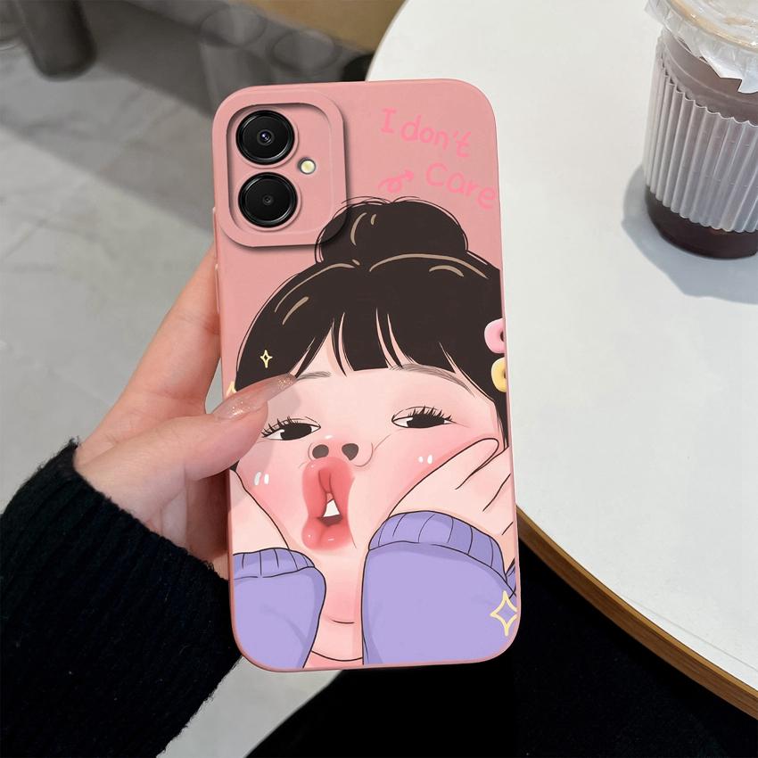 Fashion Case For Samsung A07 M07 F07 A25 A17 M17 F17 M36 F36 M56 S26 Plus Cute Cartoon Star Pattern Soft Liquid Silicone Phone Cover For Samsung Shell