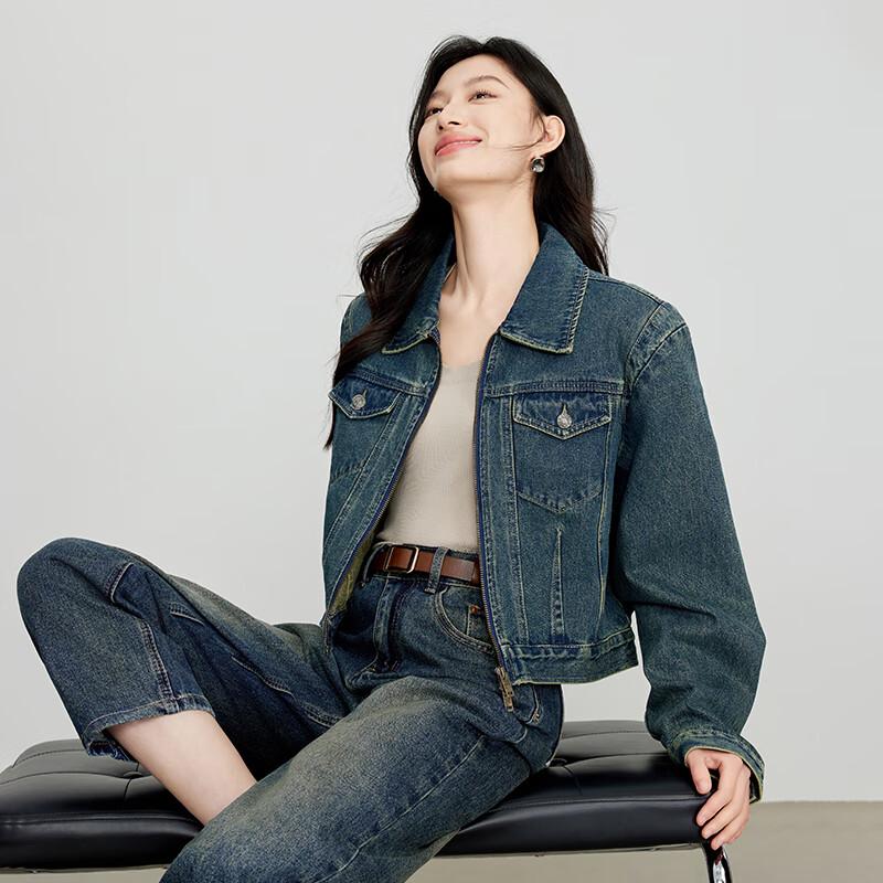 JOY SPEAKER Vintage Washed Denim Jacket