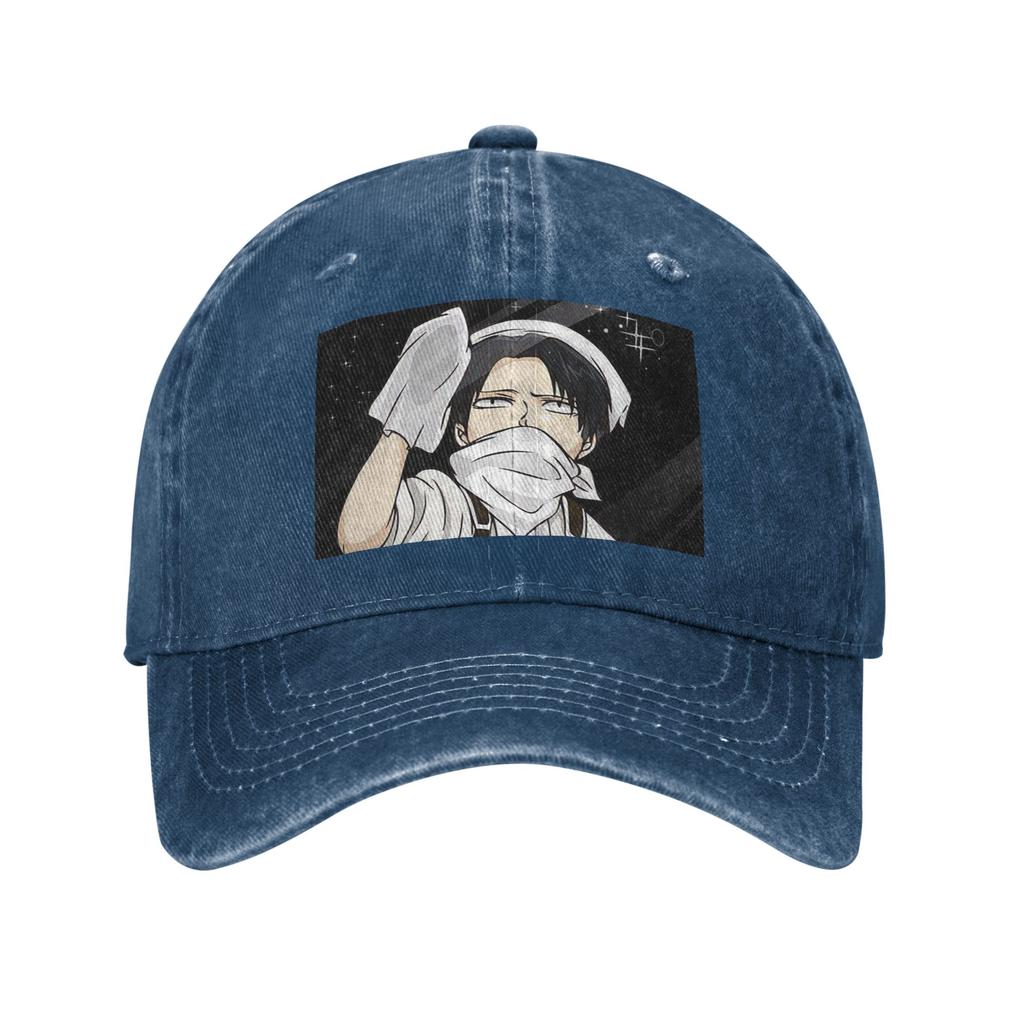 Attack on Titan Manga Erwin Smith Anime Denim Stoff Kappe Lässige Baseballkappen Verstellbarer Hut Sommer Unisex Baseballkappen