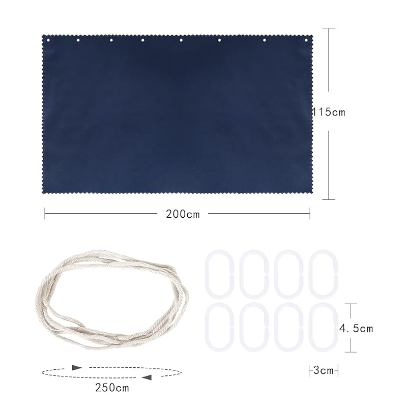 Bed Curtains for Bunk Beds, Children's Room/Bedroom, Upper and Lower Bunk Divider Curtains, Student/Dormitory Use, Mosquito Net, Light Blocking,