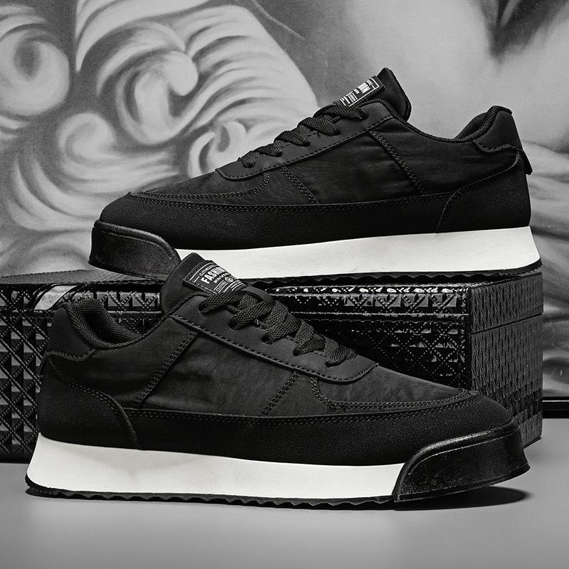 

2025 Лето Дышащая Повседневная Обувь Мужская Обувь Кроссовки в Стиле Харадзюку Мода Желтые Мужские Кроссовки Платформа Обувь для Ходьбы Спорт Мужская 42 чёрный