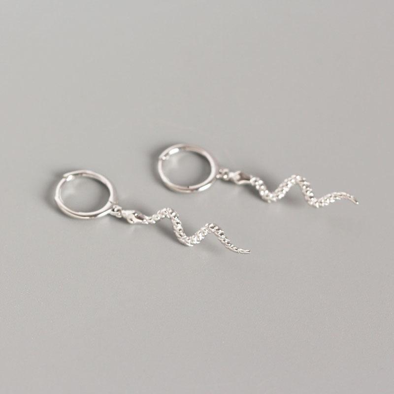 Fashion Silver Jewelry Sets 925 Sterling Silver Moon Star Snake Dangle Earring Huggie Earrings Gold Plated Hoop Earrings Women
