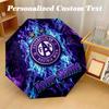 8 Rib Auto Folding Umbrella Austria Wien FC Print Custom Name Text Portable Rain Gear