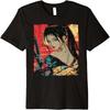 Samurajkrigare Waifu Flicka Japansk Ukiyo-e Manga Samuraj Premium T-shirt