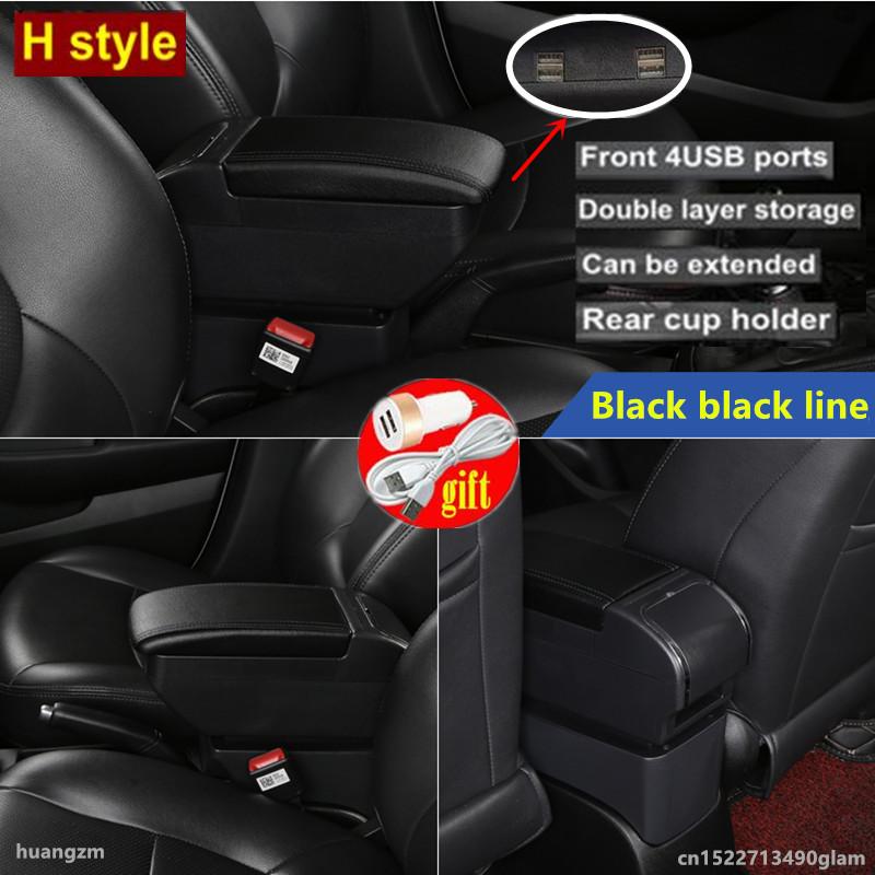 For Toyota Aygo BJ Armrest Box for Citroen C1 Peugeot 107 Armrest Box Store Box Cup Holder  Dedicated Retrofit Car Accessories