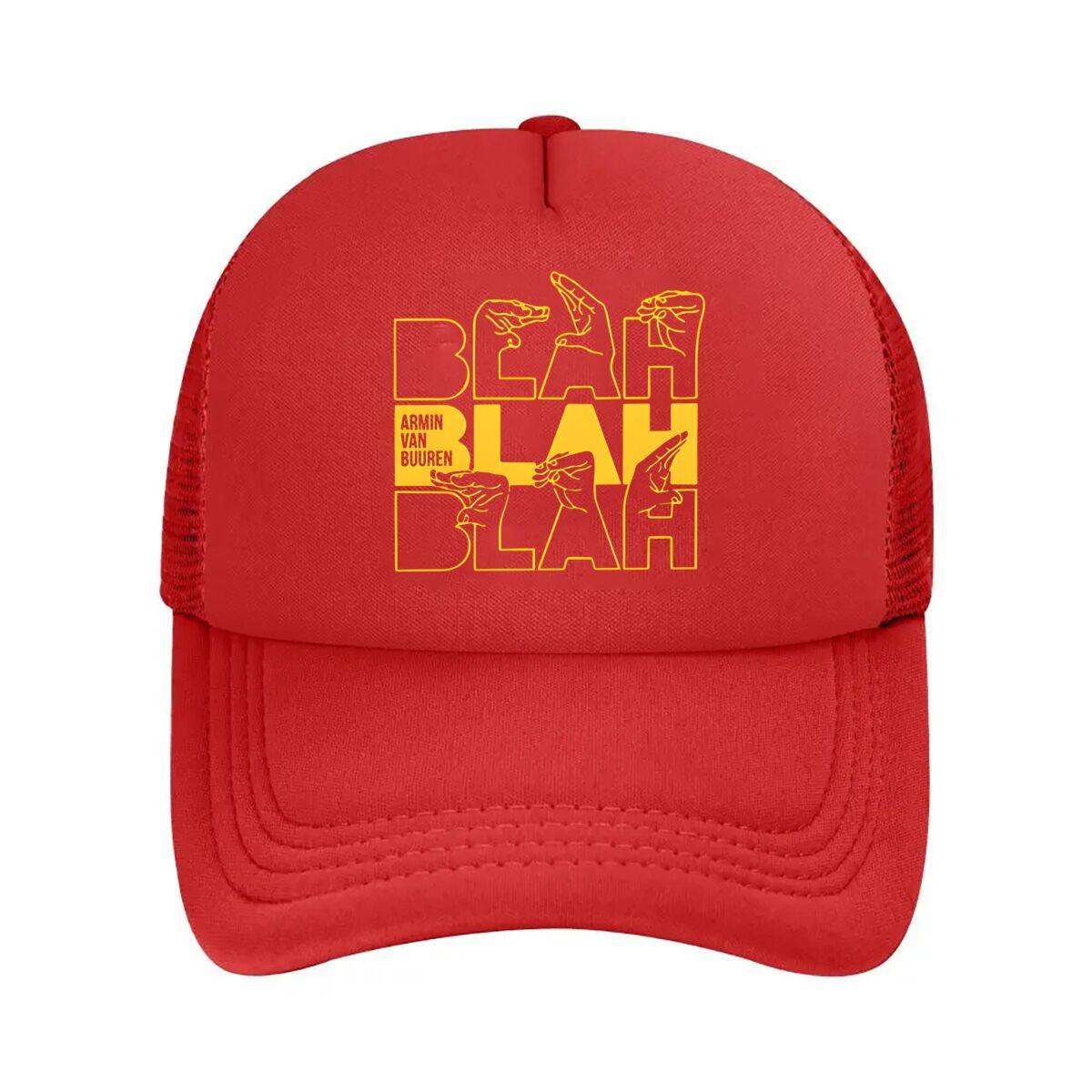 Armin Van Buuren DJ - Inspired, ‘Blah Blah Blah’ Typography Art Mesh Baseball Cap One Size