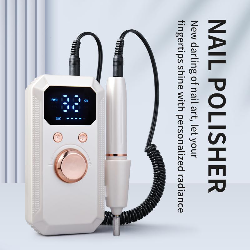 

Nail Drill Machine With Low Noise Portable Nail Drill Machine Rechargeable Nail Sander File For Manicure Salon Tool