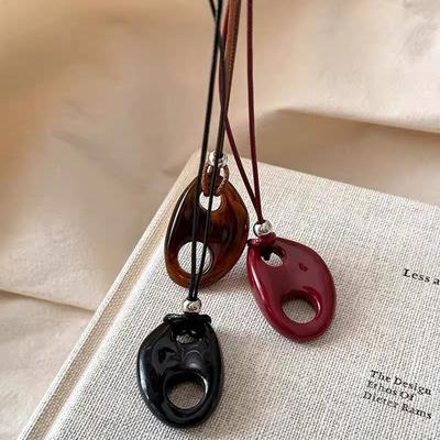 Collana con ciondolo a forma di naso di maiale personalizzato vintage per donne e ragazze, semplice e versatile, accessori per gioielli e regali
