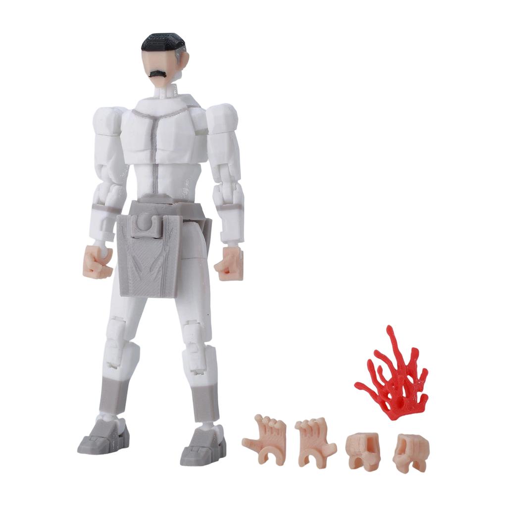 3D Printed Articulated Joint Figure Fully Poseable Action Model with Multiple Movable Parts for Creative Display and Collection
