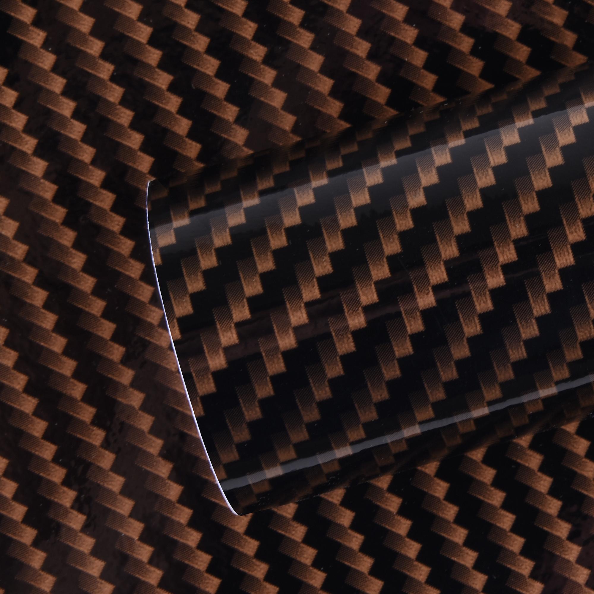 

3D наклейка из углеродного волокна, черная виниловая пленка, сделай сам, украшение автомобиля, защитная пленка, матовая лента из углеродного волокна, водонепроницаемая, против царапин 10*152cm/2D black-gold