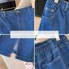 Plus-size Women's High-waisted Slit Denim Skirt, Summer New High-waisted A-line Skirt