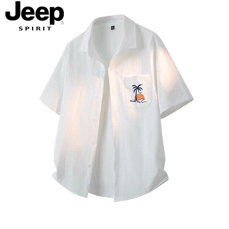 Мужская дышащая повседневная рубашка с коротким рукавом JEEP SPIRIT 2XL