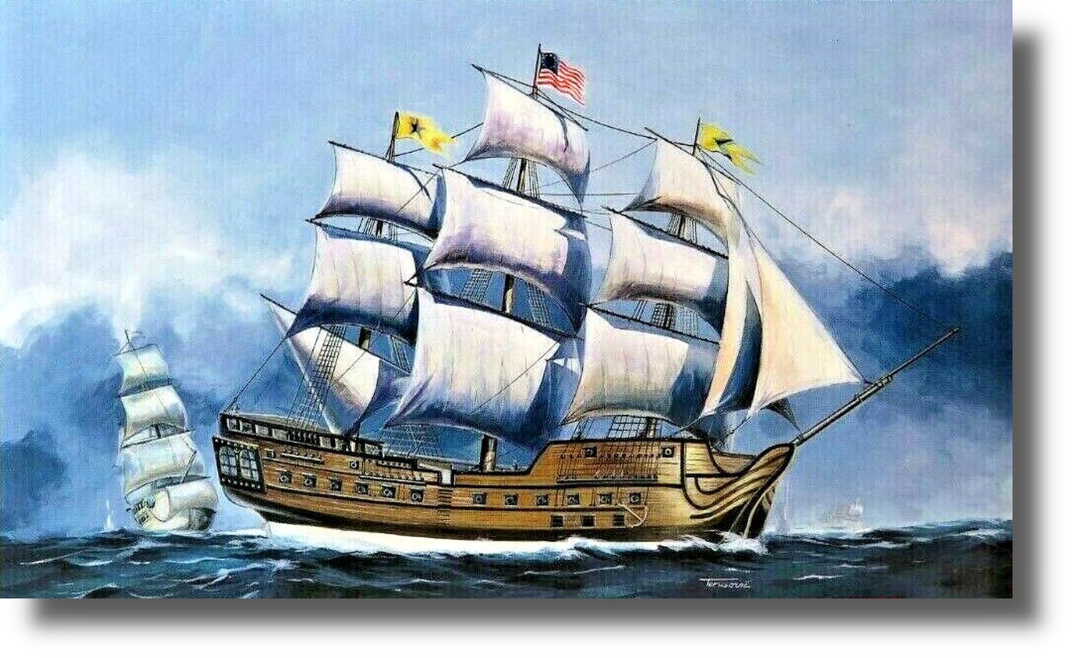 

SEMAR 1/500 Американский Боном Ришар 1779 Пластиковая Модель SME90906