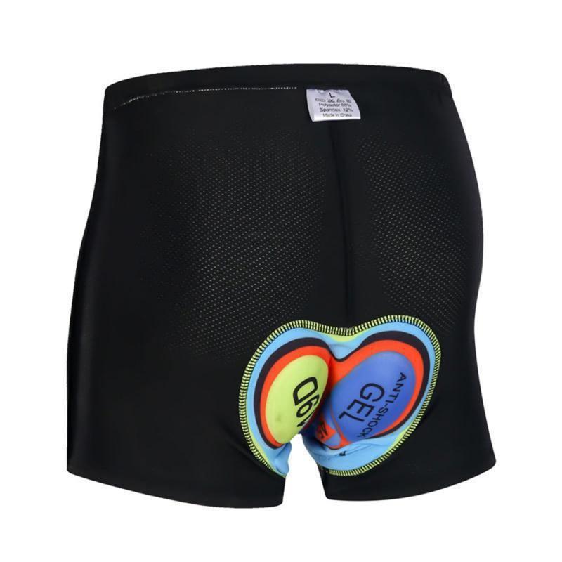 Mens Cycling Shorts With Gel Pad Breathable Padded Underwear Road Mountain Bike Riding Sports