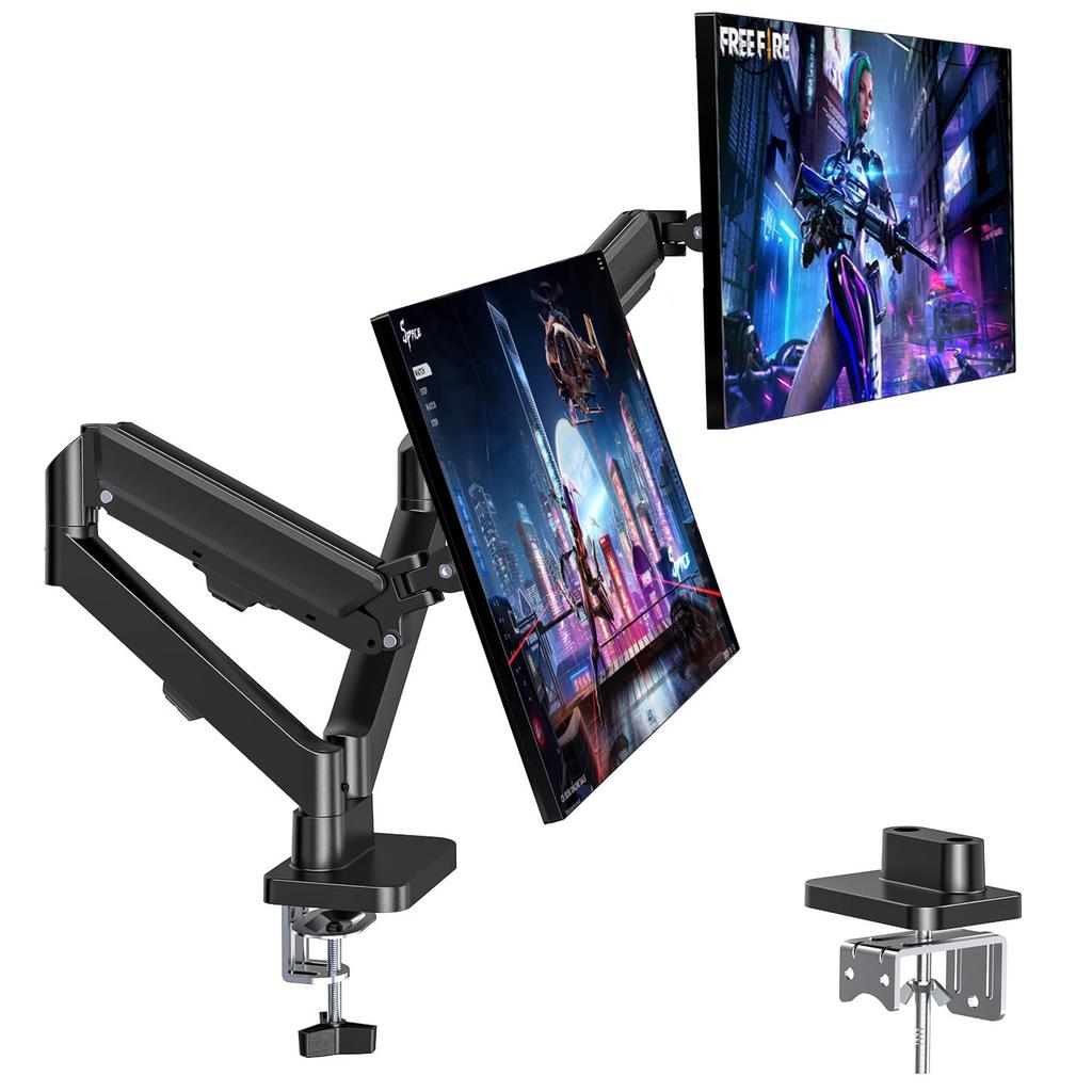 FORGING MOUNT Dual Monitor 10kg Load VESA Arm, 13-32 Inch, Capacity, 75/100, Gas-Powered