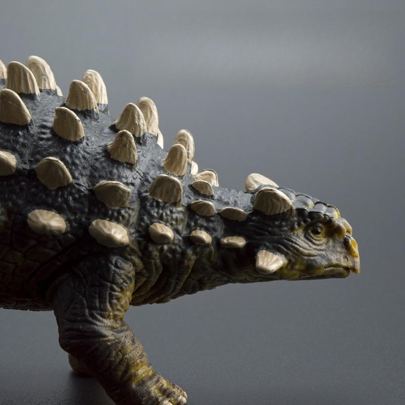 1PC Simulation Dinosaur Model Ankylosaurus Solid Hard Rubber Animal World Jurassic Toy Nail Dragon Figure Gift