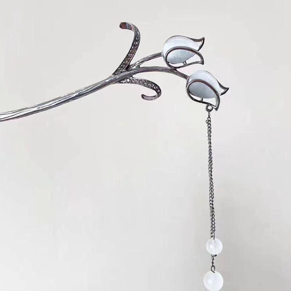 2023 New Ancient Style Tassel Hairpin - Chic Chinese Step Shake Hanfu & Cheongsam Accessory