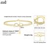 Effie Queen Layered Infinity & Satellite Chain Anklet 925 Sterling Silver Gold Plated Simple Women Beach Foot Jewelry Chain SA16