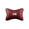 hijk1 Car Seat Leather Headrest Neck Cushioning Support Head Pillow For VW GTI Polo Golf Passat Tiguan Arteon Touareg CC Taigo Caddy