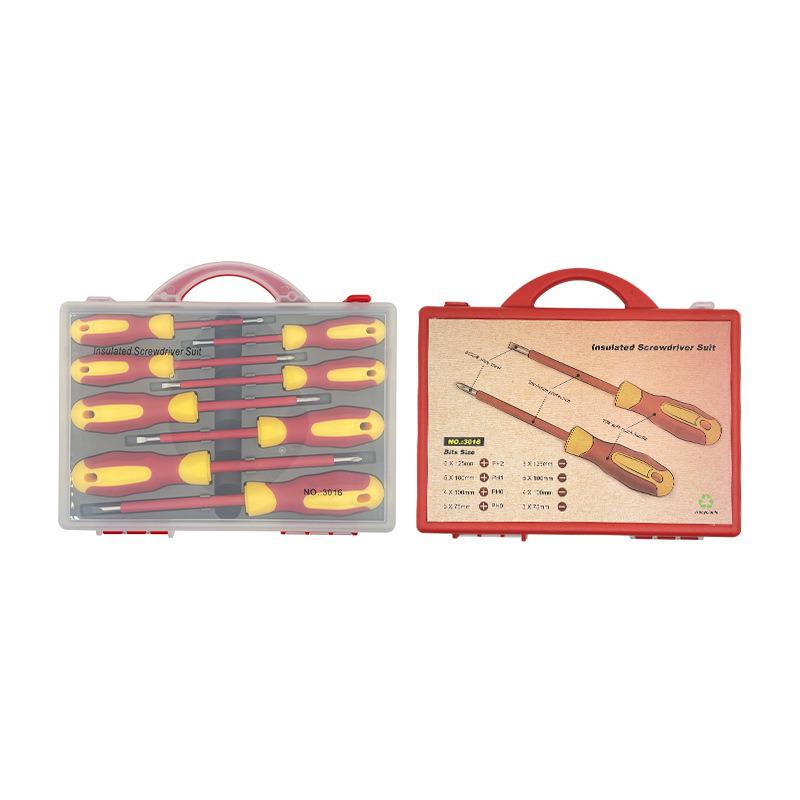 High Hardness Insulated Magnetic Screwdriver Set: Phillips & Flathead for Household Use