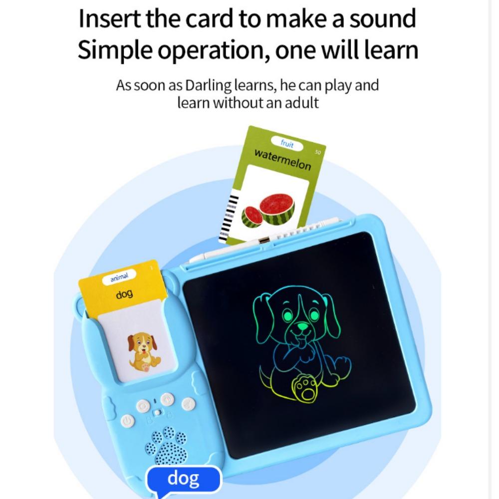 LCD-Handschrifttafel für Kinder, Kartenzeichenmaschine, Karteneinschub, Graffiti-Zeichenbrett, Puzzle, All-in-One-Maschine, Smart Media, Lernspielzeug