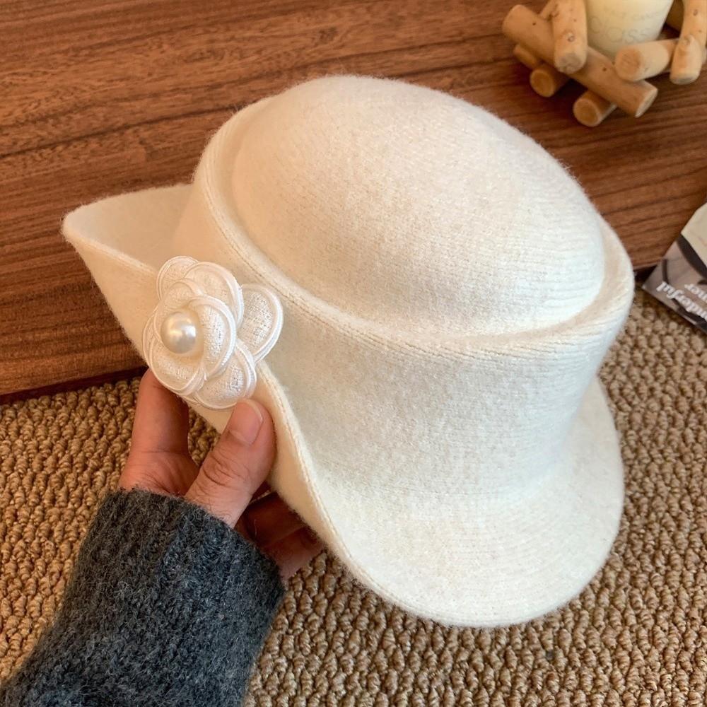 Flat-top Hepburn Style Topper Hat French Style Women Jazz Hat Elegant Black Felt Hat  Dinner