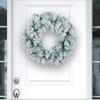 Christmas Wreath New Snow-covered Pvc Rattan Ring Shopping Mall Window Christmas Decoration Pendant