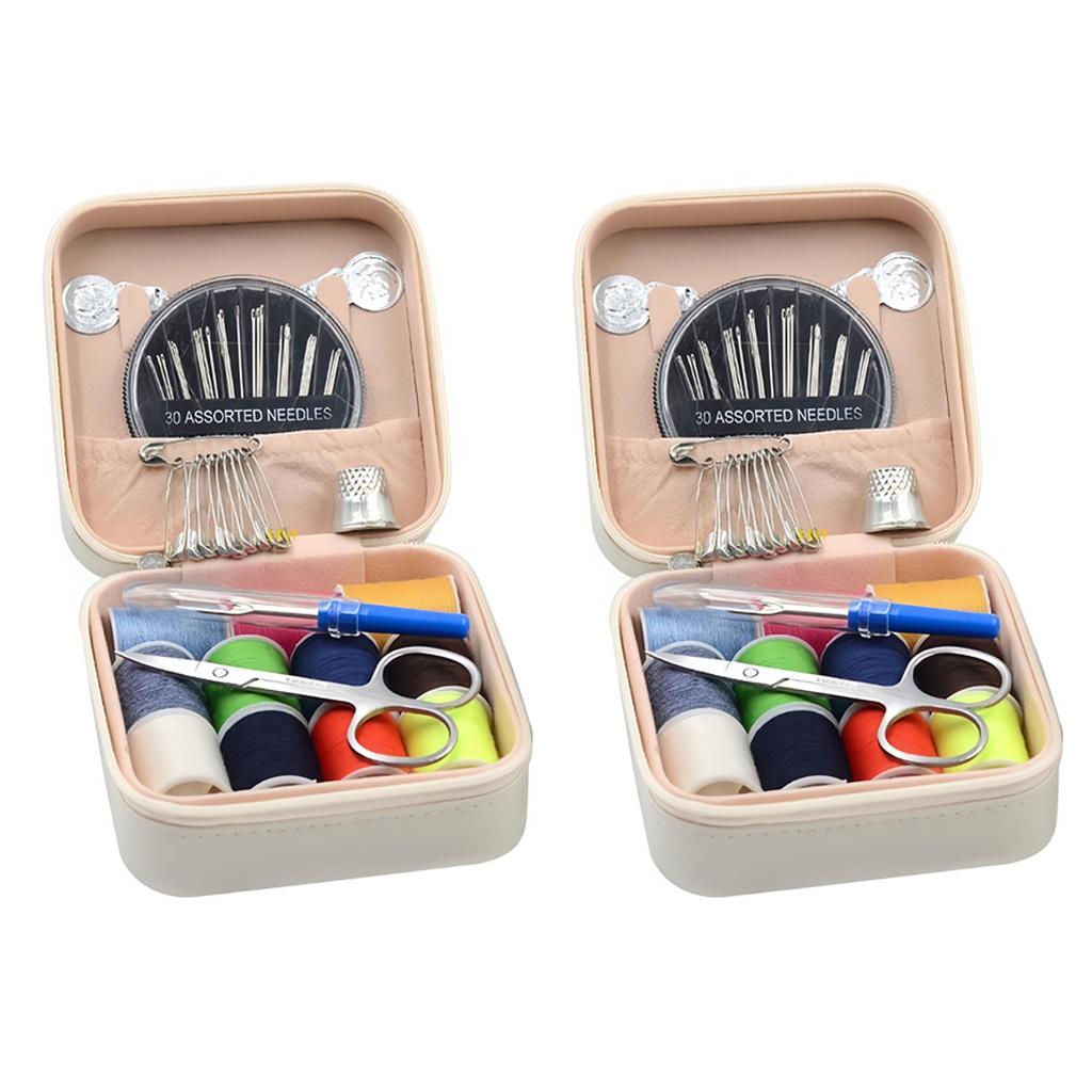 Large Capacity Sewing Kit High-Quality Practical Double-Layer Multifunctional Portable Sewing Case Set for Home Use