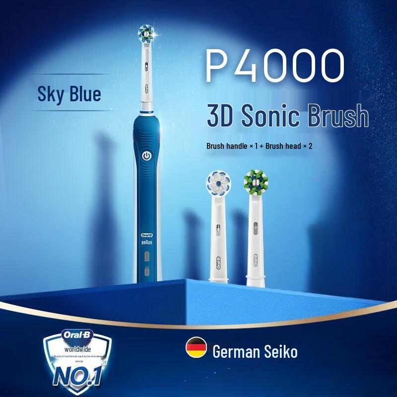 

Oral-B P4000 3D Electric Toothbrush for Deep Cleaning & Gum Care