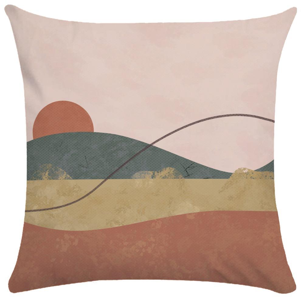 Abstract Lines Pillowcase Dormitory Decoration Office Living Room Sofa Home Pillowcase