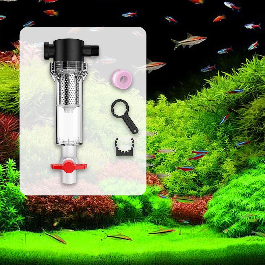 Three-in-one Fish Tank Filter Powerful Cleaning Insulation Box for Aquarium with Filter and Light
