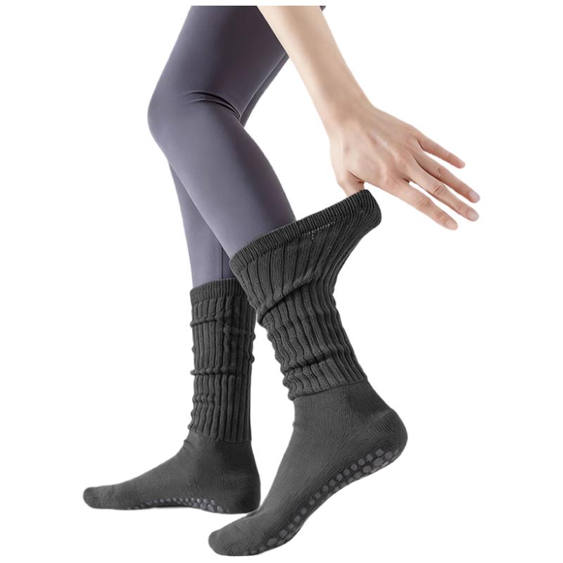 Deweike Anti-Slip Mid-Calf Yoga & Pilates Socks One Size