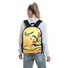 Jigsaw Puzzle Pattern Square Front Pocket Knapsack for Boys Plus Girls Best Gifts 2D Flat Animated SchoolBags for Children