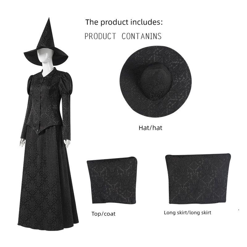 Wicked Cosplay Costume, Elphaba Witch Glinda Cosplay Outfit, Cross-Border Supply