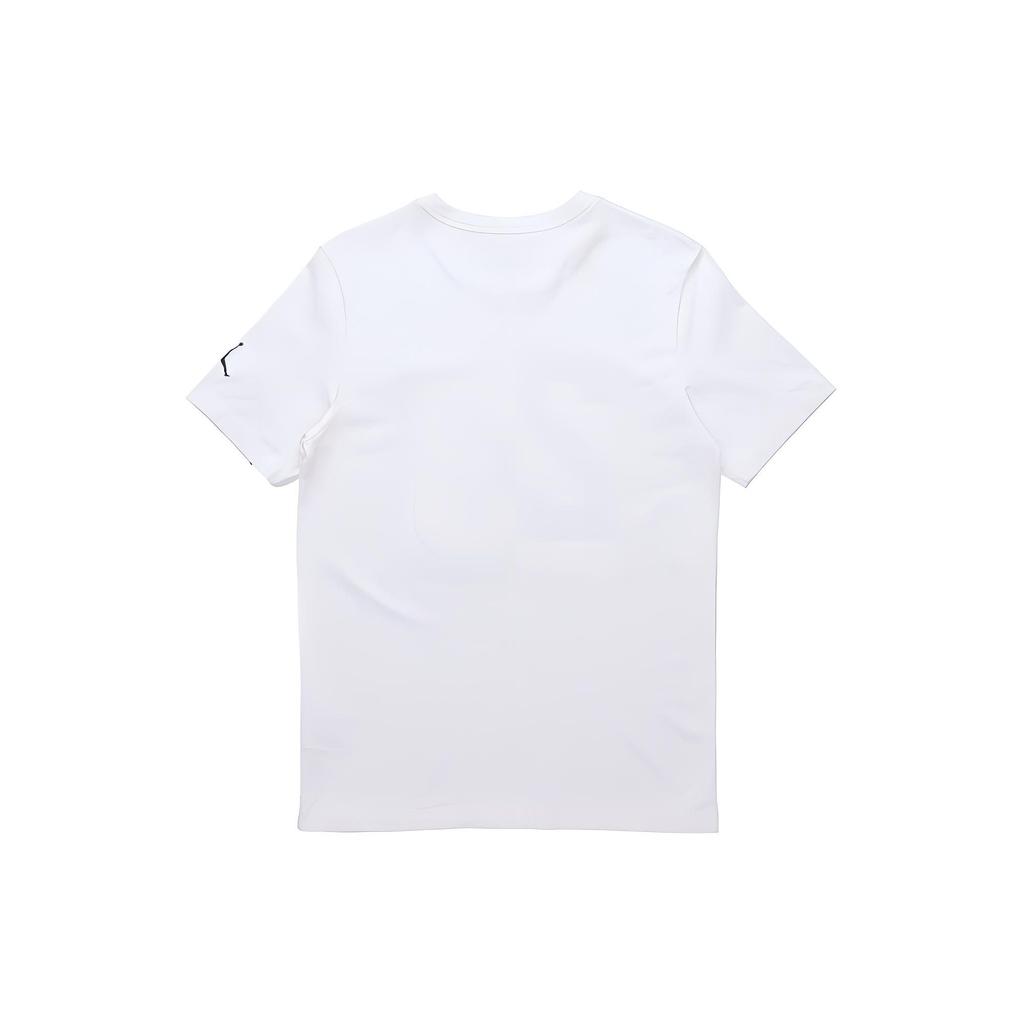Jordan T Shirts Men's White Crew Neck Moderate Straight Fit CZ2349-100